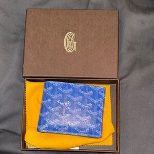 Goyard Blue Card Holder
